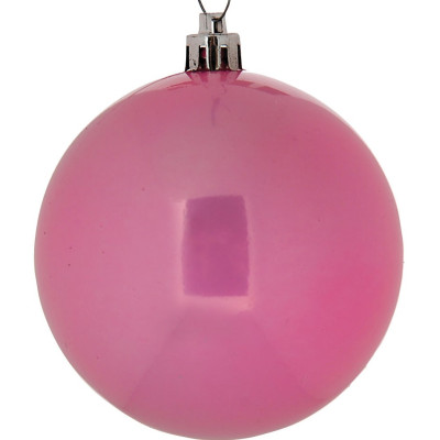 Πλαστική Περλέ Χριστουγεννιάτικη Μπάλα 8cm (Σετ 6 τμχ)